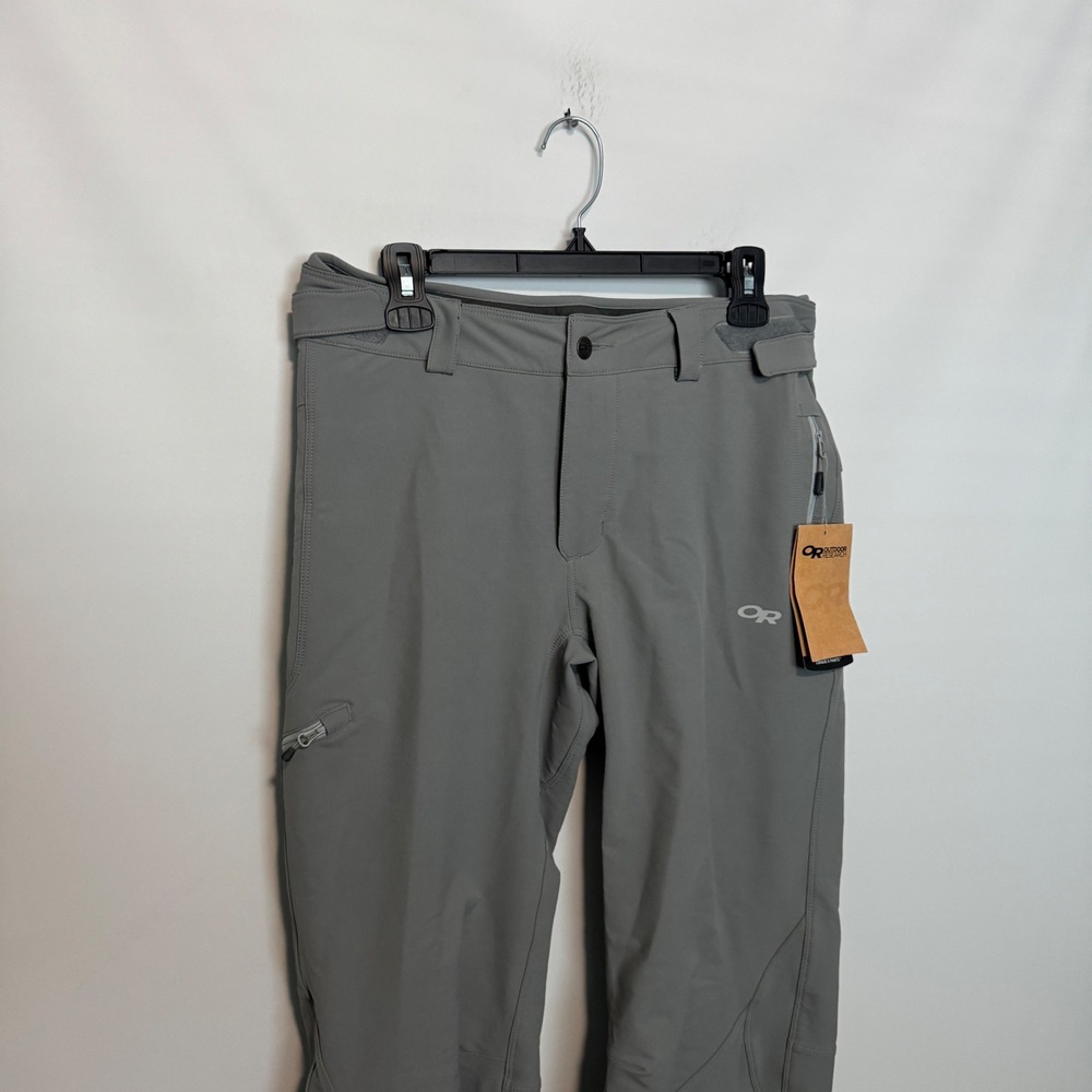 Outdoor Research Cirque II Pants Womens Large Gray Softshell Stretch Wind Water - Picture 2 of 10